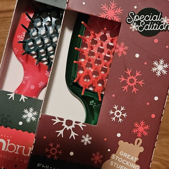 Unbrush Mini Special Edition Snowflake Metalic Green (2) - Picture 3 of 6